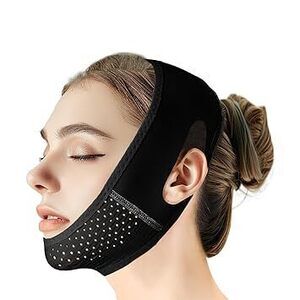 Reusable V Line Lifting Mask With Chin Strap, V Shaped Face Mask For Sagging,